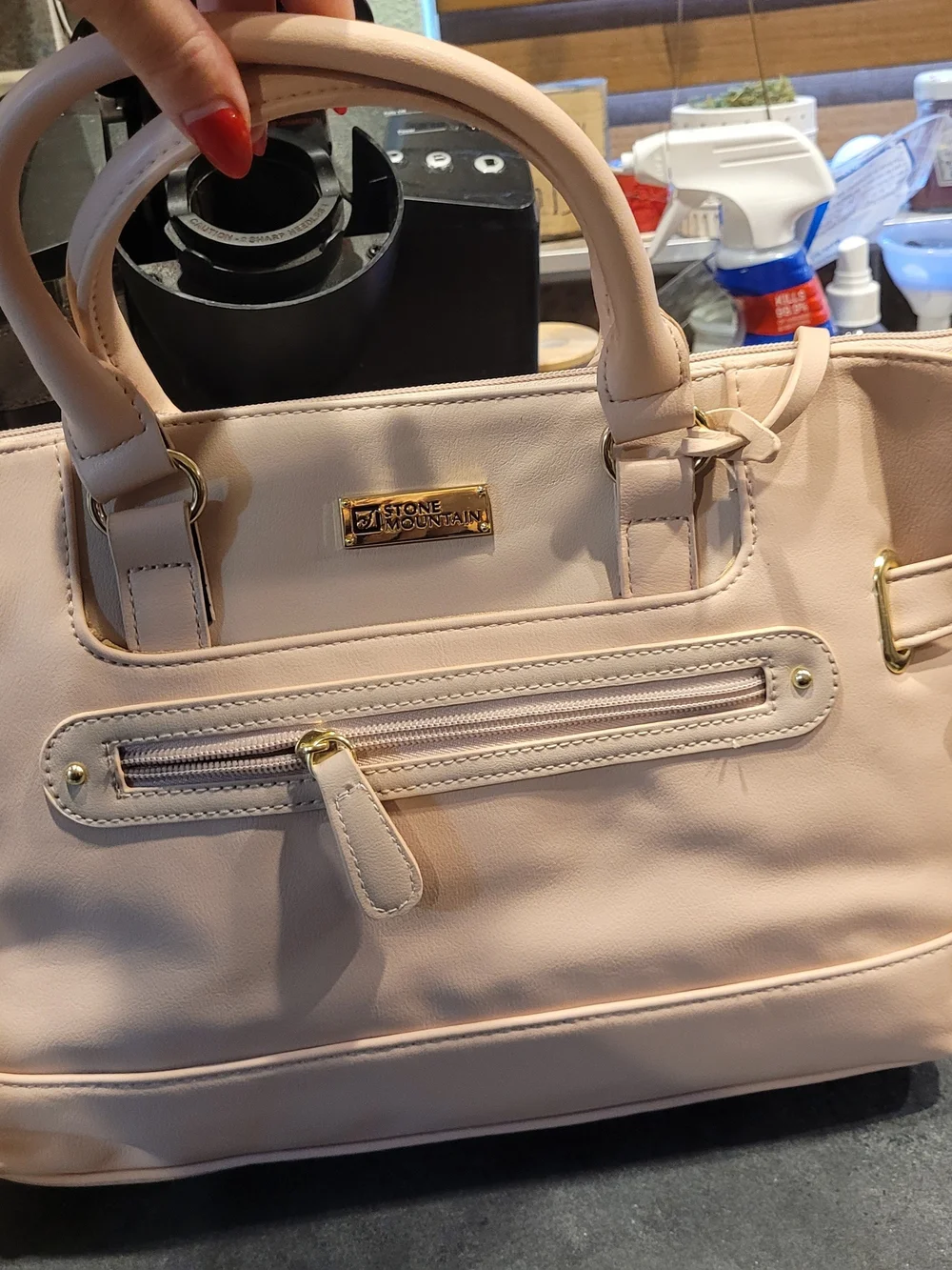 Stone Mountain Accessories Blush Pink Structured Satchel Bag